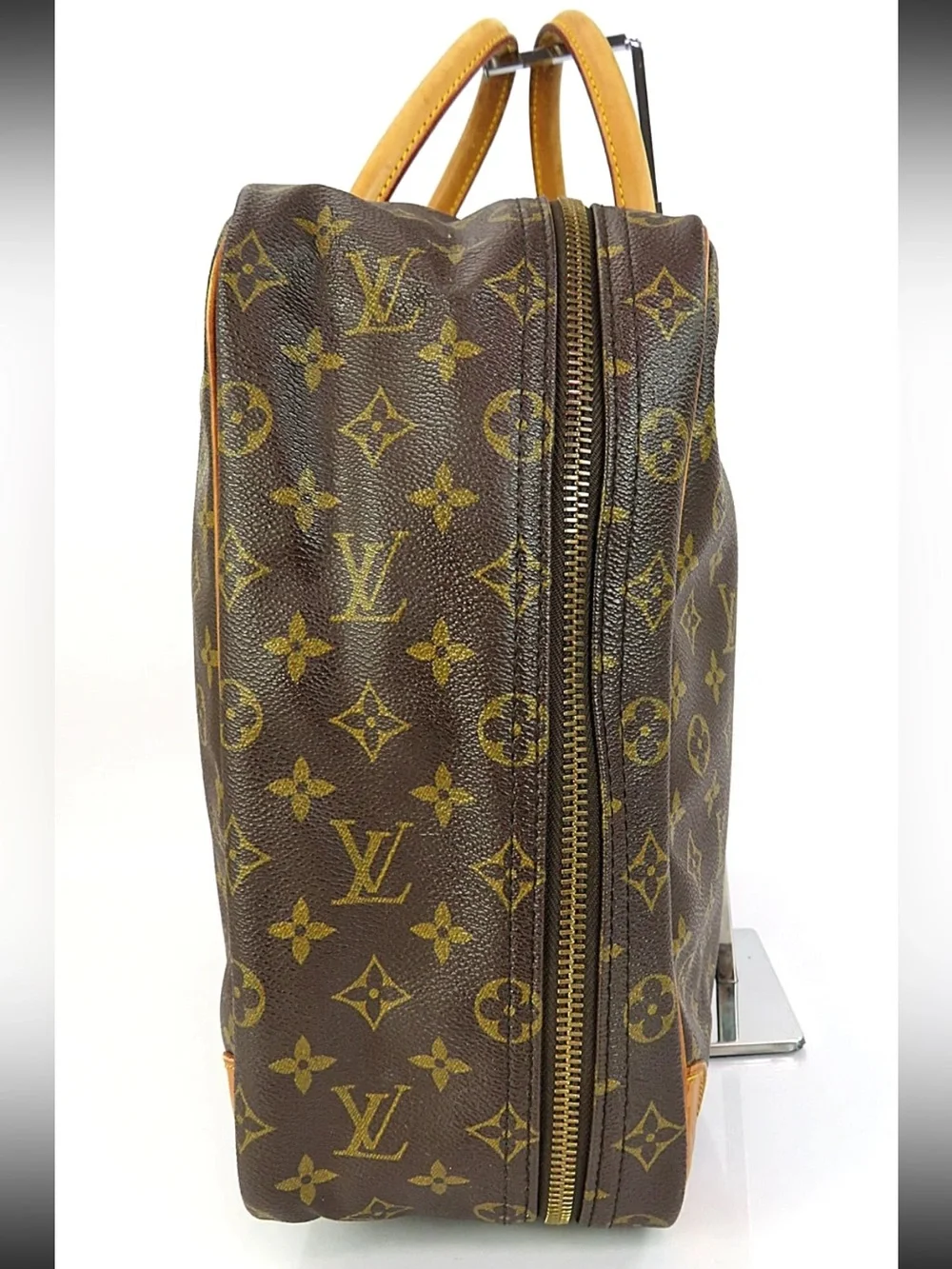 Louis Vuitton Monogram Travel Briefcase in Brown and Tan